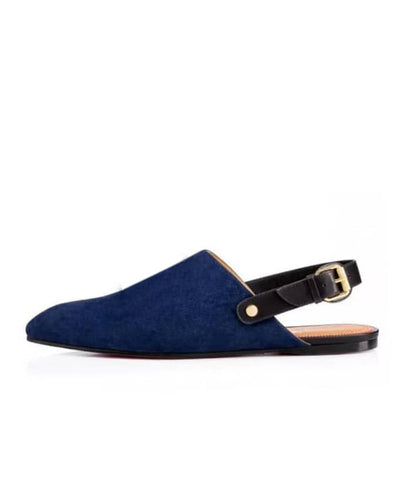 SENIOR MEN SUEDE SANDAL - BLUE