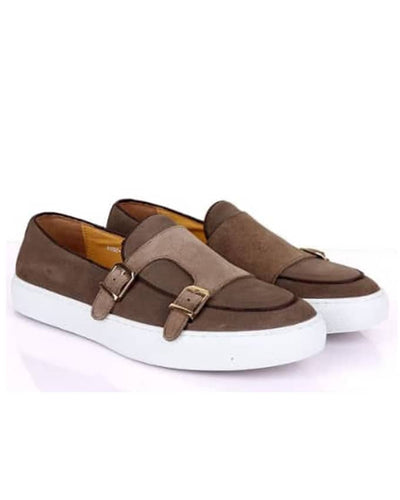 CLASSIC MEN SUEDE DOUBLE MONKSTRAP SNEAKERS