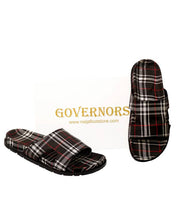 GOVERNORS CHECK SLIDES SLIPPERS