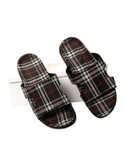 GOVERNORS CHECK SLIDES SLIPPERS