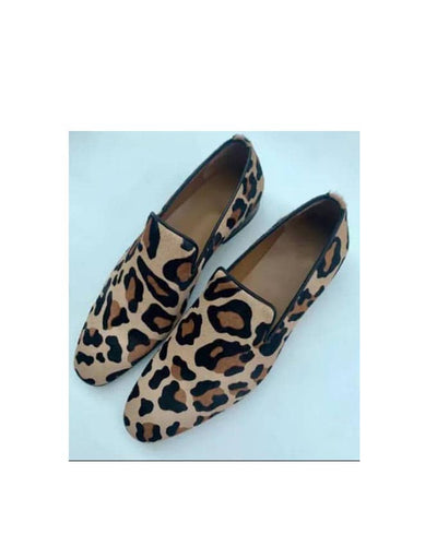 MENS LEOPARD SKIN LOAFER