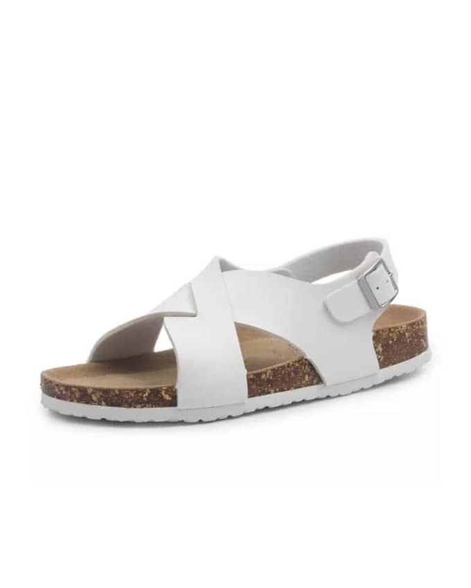 KennBanks White Leather Sandal