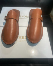 Brown Governors Round Sewn Buckle Half Shoe