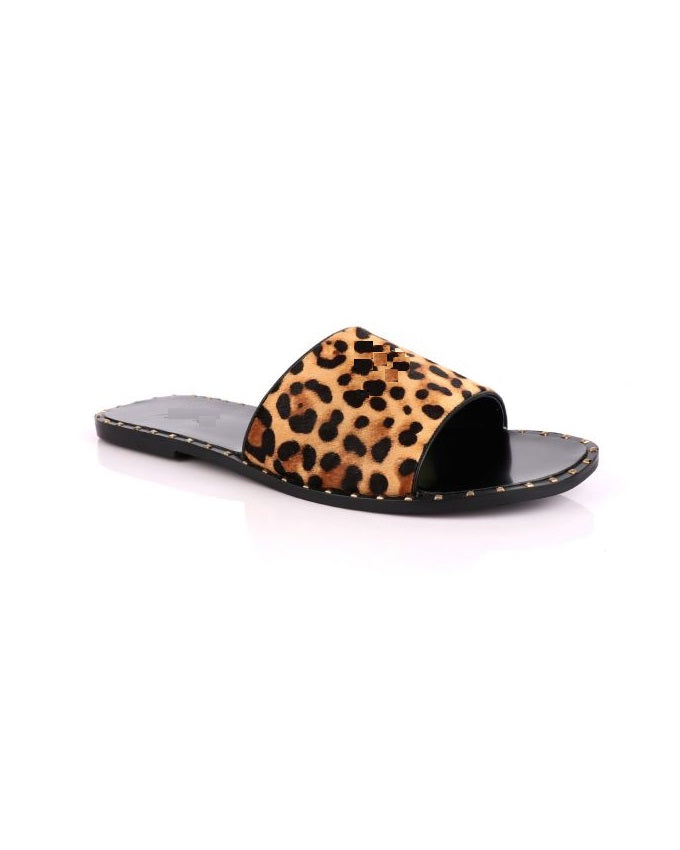 GOVERNORS LEOPARD SKIN SLIPPERS
