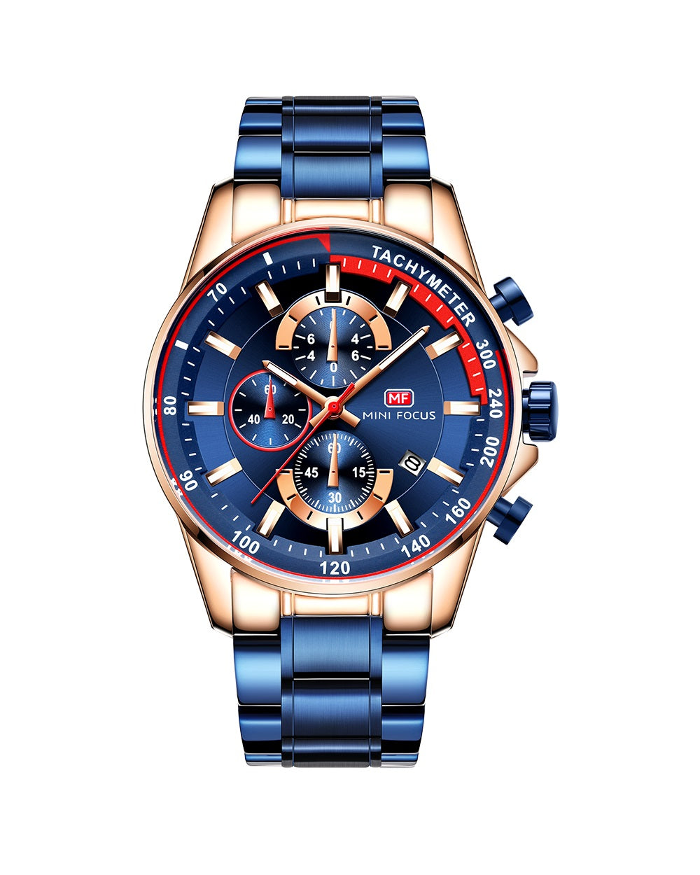 Blue and Gold Luxury Fashion Watch