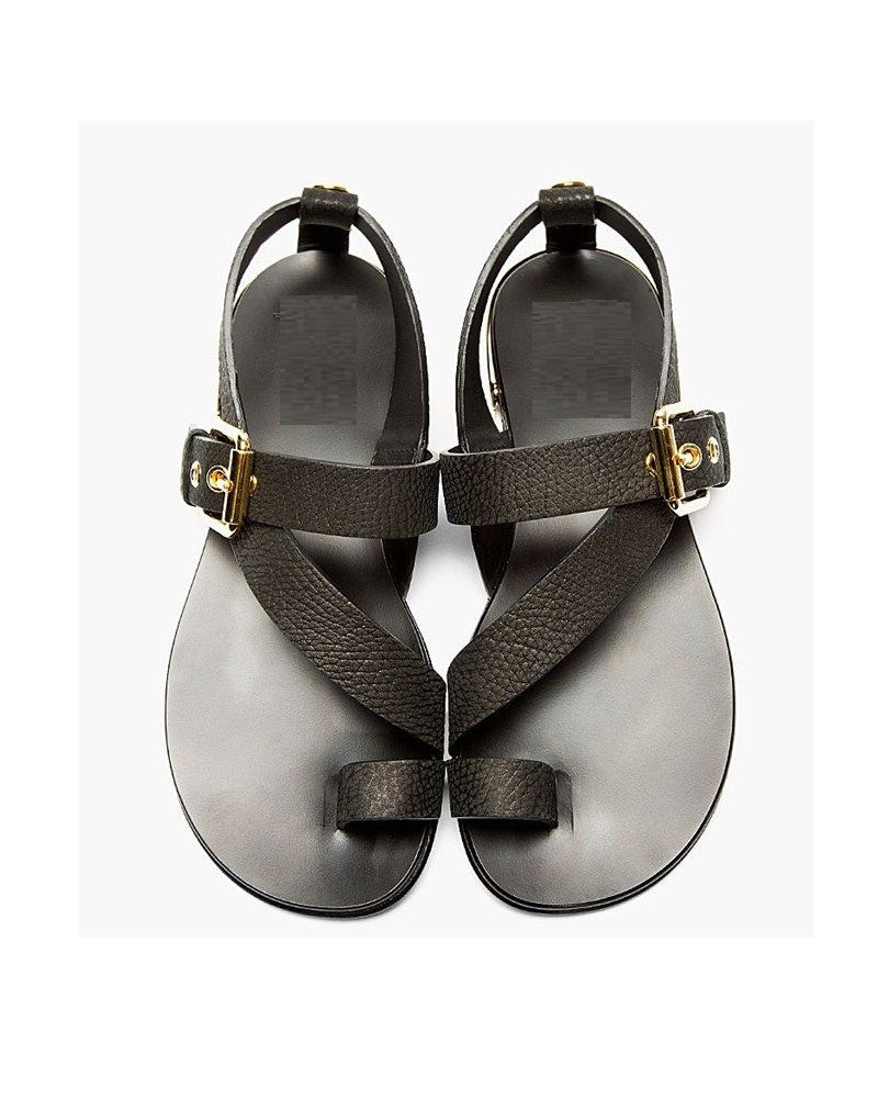 Rollover Buckle-Type Sandals For Men