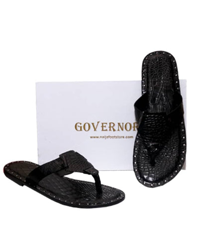 BABY CROCODILE GOVERNORS STUDDED SLIPPERS