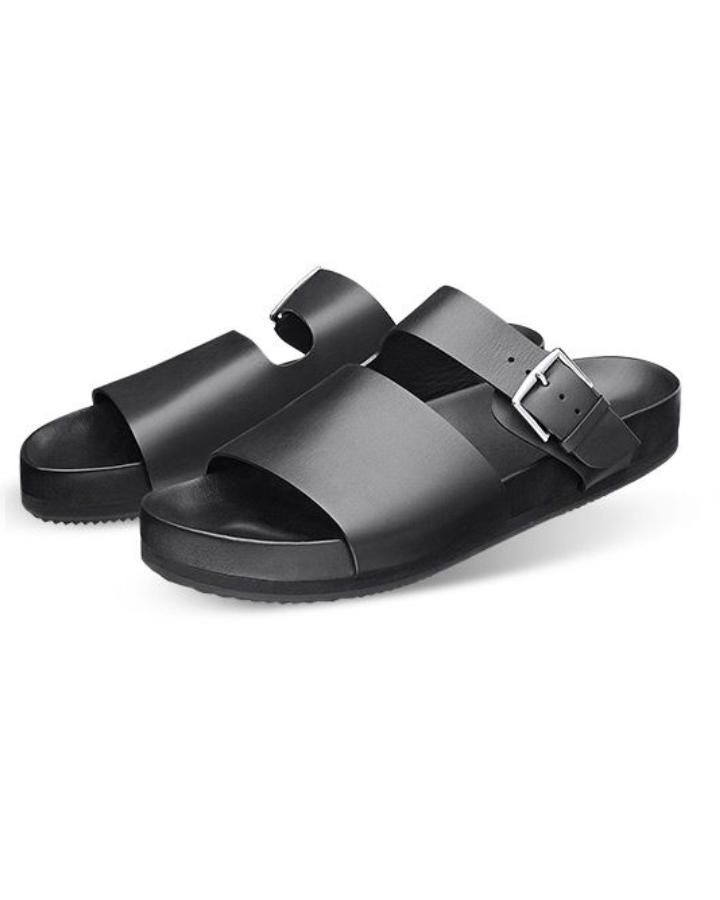 GOVERNORS OVER COVER BUCKLE SLIDES - BLACK