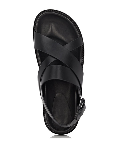 GOVERNORS CRISS CROSS SANDALS - BLACK