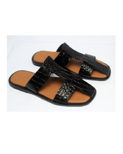 Governors Alligator T Grip Leather Slippers