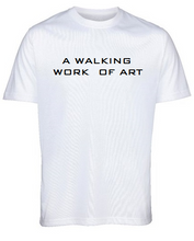 "Walking Work of Art" White T-Shirt by Lere's