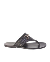 Lere's Silver Horsebit Slippers
