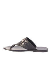 Lere's Silver Horsebit Slippers