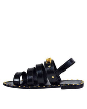 Crowned Gold studded sandals