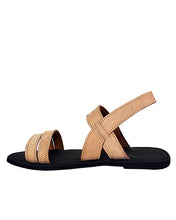 Brown Nubuck Sandals For Men