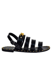 Crowned Gold studded sandals