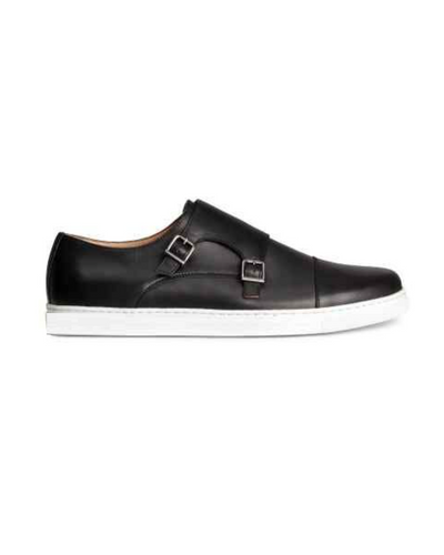 Governors Black Double Monk Strap Sneakers