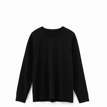Plain Black Long sleeve quality T-shirt by Lere's