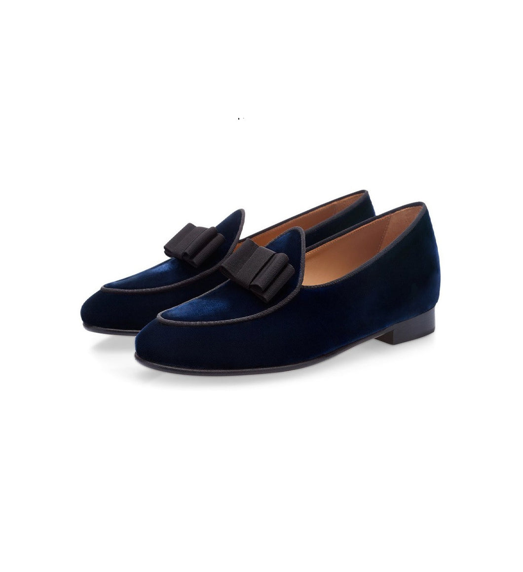 Blue grained Belgian Loafers for men