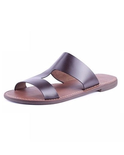 Brown Cover Pam Slippers For Men – NaijaFootStore