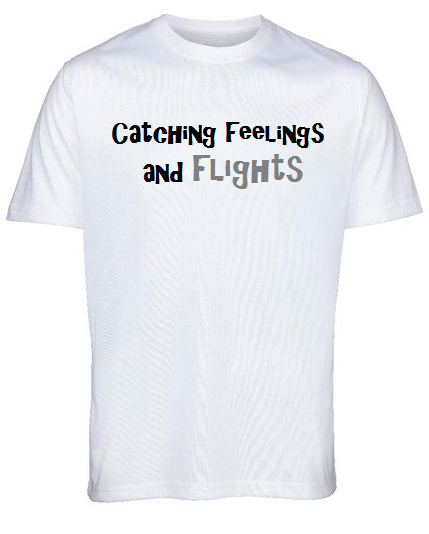 Catching feelings and Flights White T-shirt by Lere's