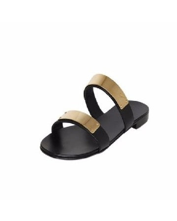 Double Strapped Gold Plated Sandals