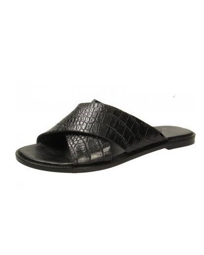 Governors Cross Alligator Leather Slippers