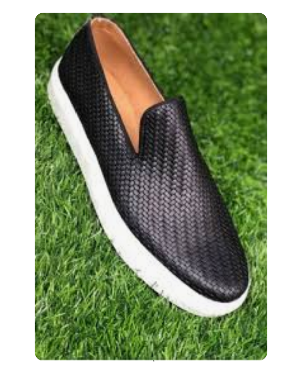 Black Netted Governors Plimsolls Sneakers