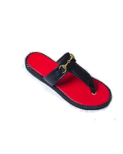 T-Cut Black/Red Governors Horsebit Slipper