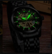 Automatic ALL Black Luxury Skeleton Business Watch - Mechanical Movement (PRE ORDER ONLY)