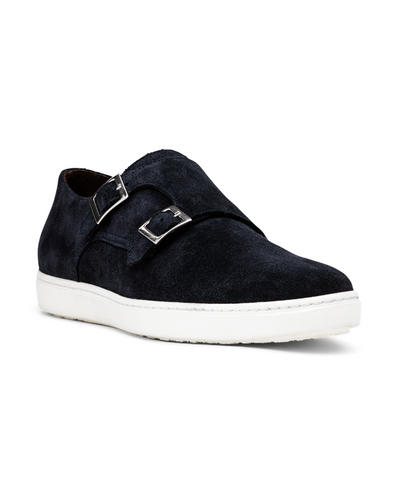 GOVERNORS SUEDE BLACK MONKSTRAP SNEAKERS
