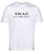 "Success with a Goal" on quality White T-Shirt by Lere's