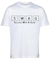 "SWAG" boxed on Quality White T-Shirt by Lere's