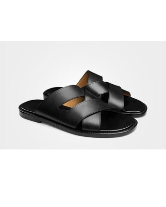 GOVERNORS TITAN DESIGN LEATHER SLIPPERS