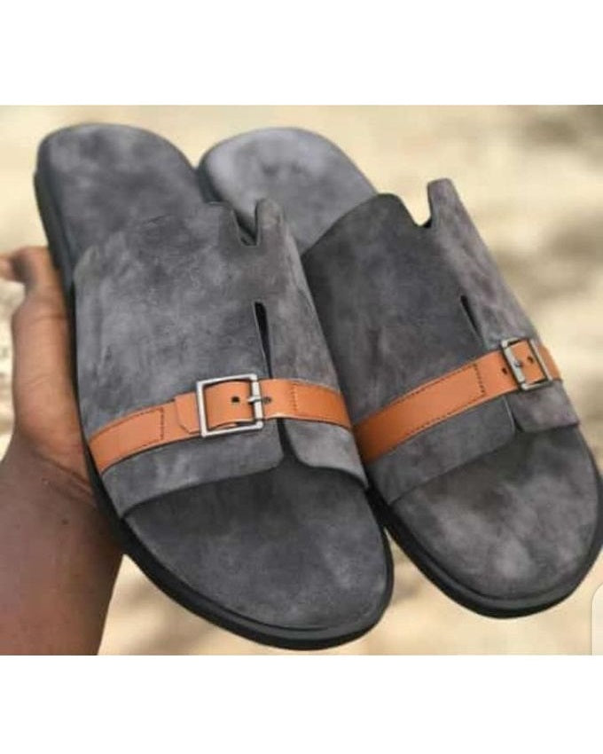 Suede sales palm slippers