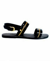 Patent Leather Zipper Sandals for Men